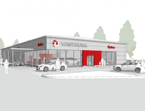 Work starts on the new Vauxhall showroom for Dales Cornwall in Scorrier