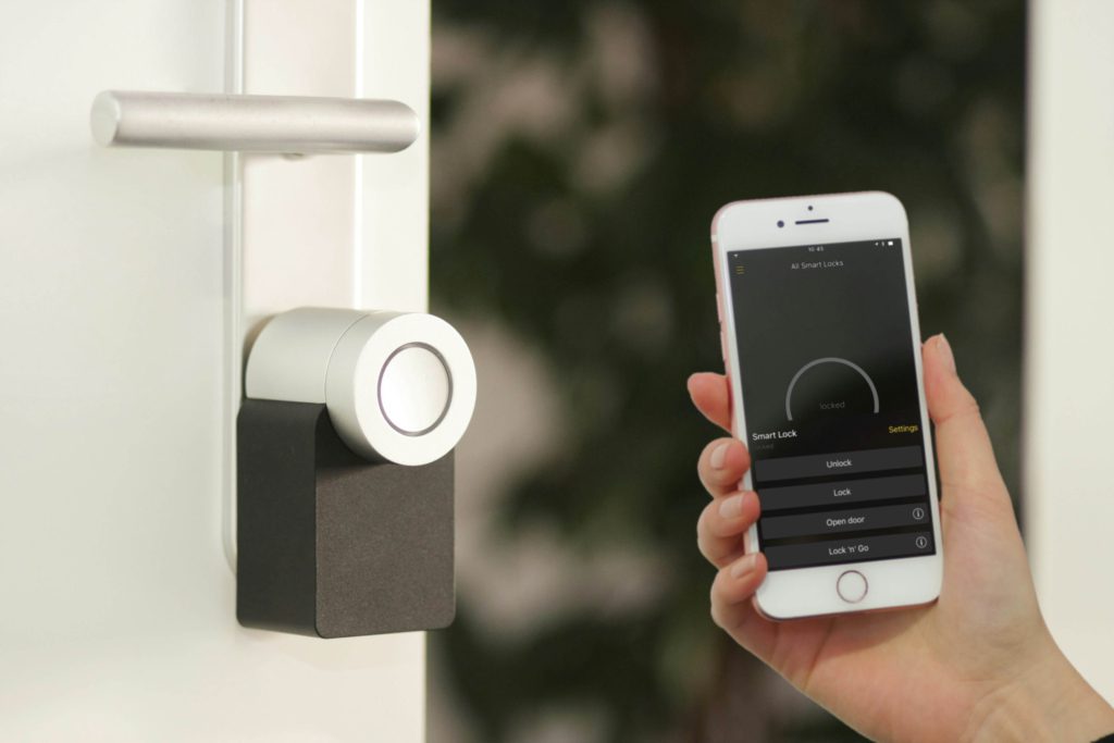 smart locks controlled by mobile app