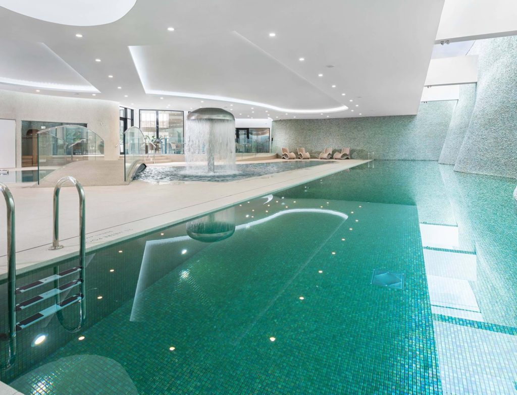 indoor swimming pool area