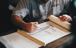 RIBA Stages Explained 1 architect working on extension plans