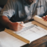 architect working on extension plans