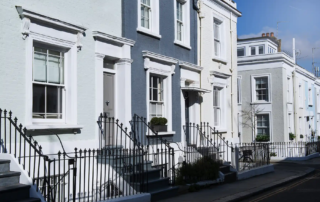 row of houses in the UK