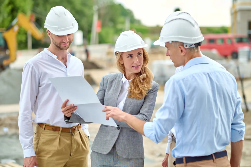 construction site meeting building regulations